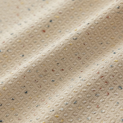 Tenda per bambini Dragée, tessuto di lino e cotone con effetto jacquard, tela granulosa multicolore