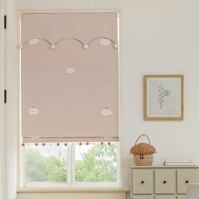 Store Bateau Enfant Sur Mesure Cumulus, Tissu Chenille, Nuage Couronné