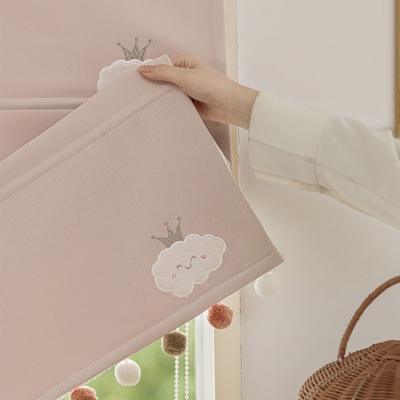 Store Bateau Enfant Sur Mesure Cumulus, Tissu Chenille, Nuage Couronné