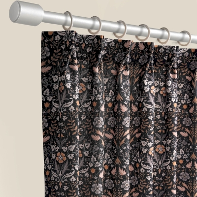 Rideau Sur Mesure Archibald, Tactile Effet Coton-Lin, Motif Végétal Inspiré de William Morris