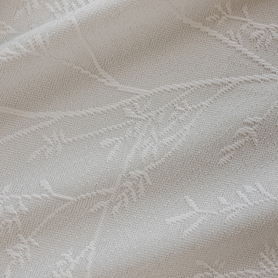 Voilage tamisant thermique Lizou, Tissu Jacquard Motif Branches, Confection Sur Mesure
