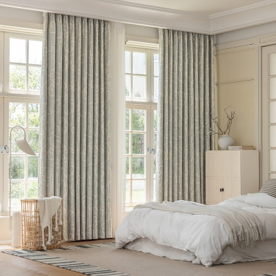 ARABELLA Curtain, Acanthes Pattern Curtain, Linen and Cotton Jacquard Fabric