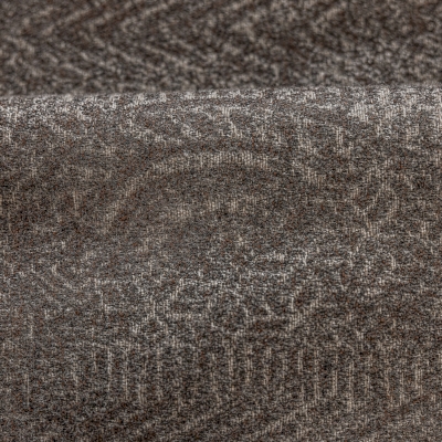 Rideau Sur Mesure YUMA, Tissu Texturé Effet Laine, Motif Jacquard Géométrique Ethnique