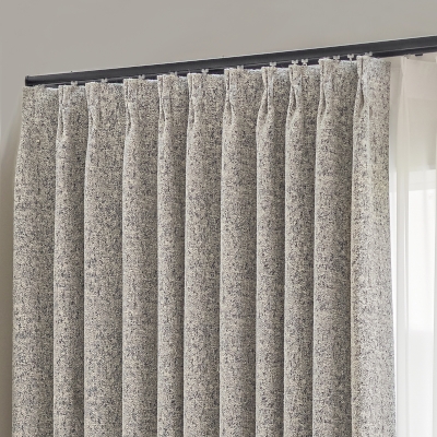 Rideau Sur Mesure NEIVE, Tissu Jacquard à Effet Faux-Uni, Texture Raffinée et Discrète