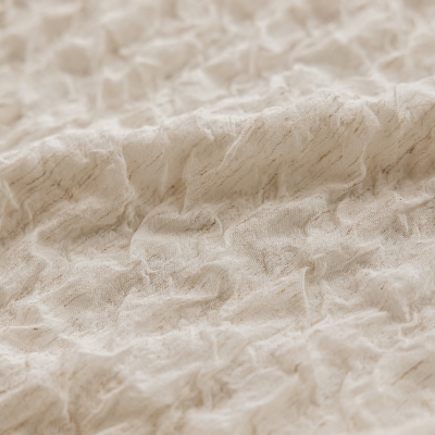 ORÉLIA Sheer Curtain, Crinkled Effect Fabric, Custom-Made Sheer Curtain