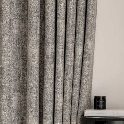 Rideau Sur Mesure LIORA, Tissu Laine et Lin Mélangés, Faux-Uni à Texture Feutrée