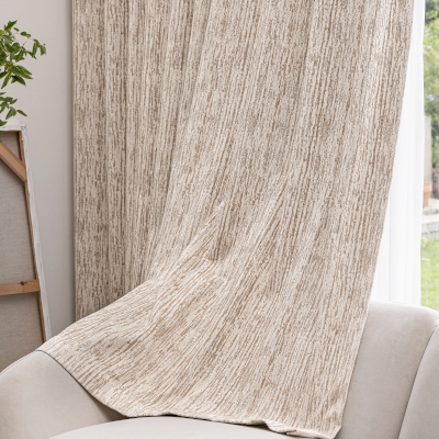 Custom Cotton-Linen Blend Curtains, Subtle Irregular Bark Texture – NEREUS Curtains