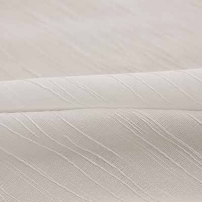 Voilage Sur Mesure ARBORIA, Voile Texturé Raffiné, Motif Strié Branches Fines