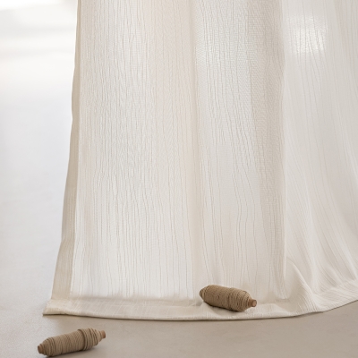 Custom Sheer Curtains, Refined Textured Fabric, Vertical Branch-Like Texture – ARBORIA Curtains