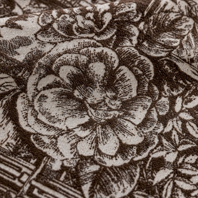 Custom Jacquard Curtains, Wool Blend, Vintage Garden Motif – PALATIN Curtains