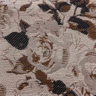 Custom Jacquard Curtains, Cotton-Linen Blend Fabric, Vintage Rose Pattern – ROSALIE Curtains