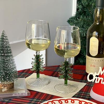 Fir-stemmed stemmed glasses, sold in pairs, wine and cocktail glasses, borosilicate