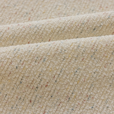 NEPORA Custom-Made Curtain, Jacquard Bouclé Fabric, Multicolored Thread Accents