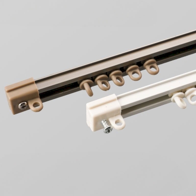 Rail Rideau Ultra-Mince en Aluminium Silencieux