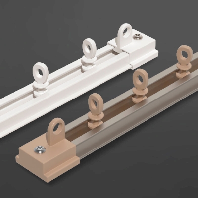 Rail Rideau Ultra-Mince en Aluminium Silencieux