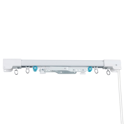 Tringle Rail à Tirage Cordon Sur Mesure, Aluminium avec Mécanisme Silencieux