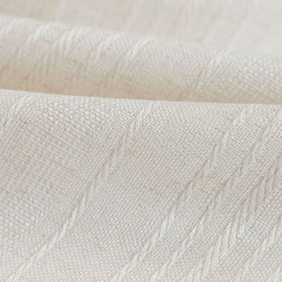 Store Bateau Sur Mesure ALBANE, Tissu Texturé, Fines Rayures en Relief