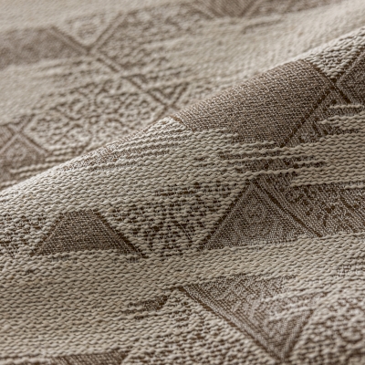 Custom-made JACORY curtain, textured jacquard fabric, woven diamond pattern with a patina effect