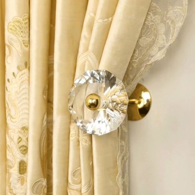 Embrasse Murale à Tige Avec Embout Effet Cristal, 2 Pièces