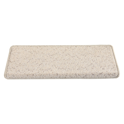 Tapis de Marche d’Escalier en Laine de Nouvelle-Zélande, Bouclé Effet Grain, Auto-Adhérent