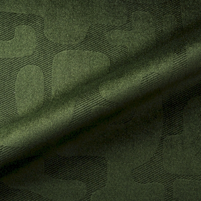 Rideau Sur Mesure LORÉNZA, Velours Sculpté Déperlant, Motif Géométrique Contemporain en Relief