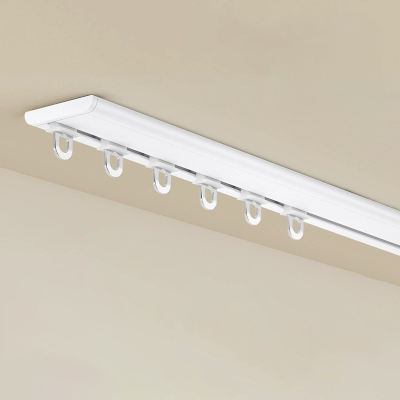 Rail à Rideaux Ultra-Fin en Aluminium Silencieux, Installation Murale ou Plafond