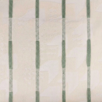 Rideau Sur Mesure MÉLORIN, Tissu Jacquard Texturé, Rayures en Relief et Motif Géométrique Discret