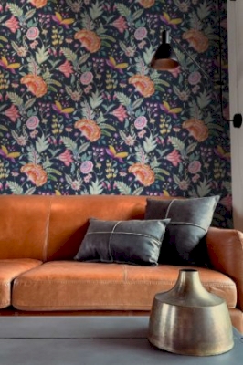 Fleurs – Vlora Fiesta (blanc), N°35 : P'apier Peint -  Vénitien 50mm