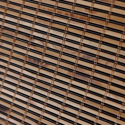 BAMBUSA Custom-Made Roman Blind, 100% Bamboo, Warm Brown Fine Weave