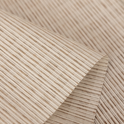 Custom Roman Shade ELORIA, Jute and Paper Weave, Fine Texture in Natural Linen