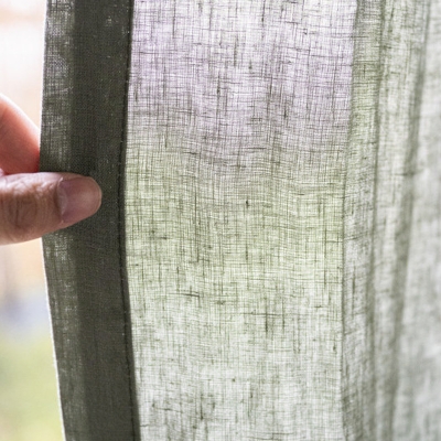 LENVIA Custom-Made Curtain, 100% Natural Linen, Light Filtering, Several Colors