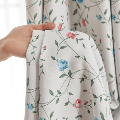 LIANE Custom-Made Thermal Blackout Curtain, Printed Fabric, Climbing Roses